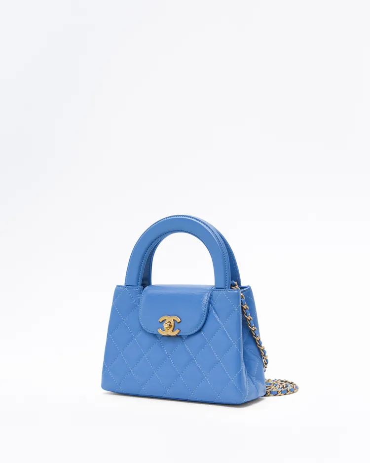 Alternate view angle of Kelly Top Handle Nano Shopping Bag