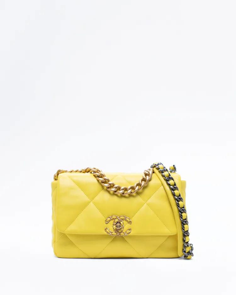Lambskin Chanel 19 Flap Bag