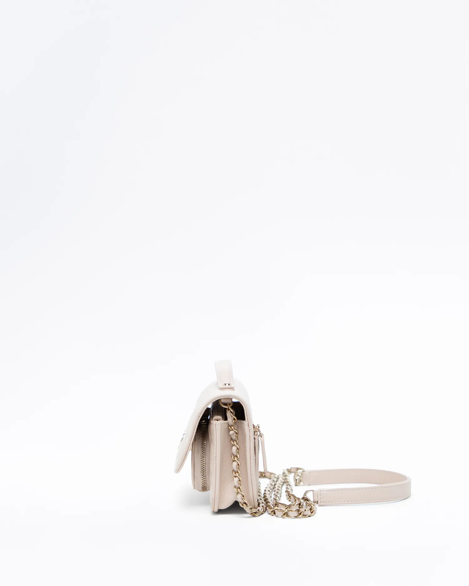 Caviar Business Affinity Clutch with Chain