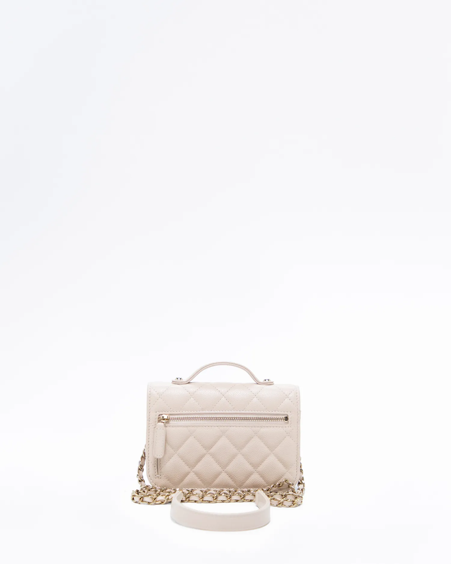 Caviar Business Affinity Clutch with Chain