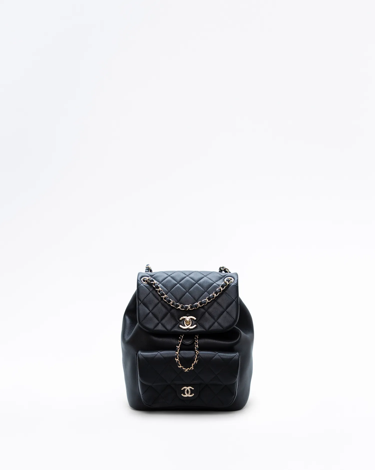 Lambskin Duma Pockets Small Backpack