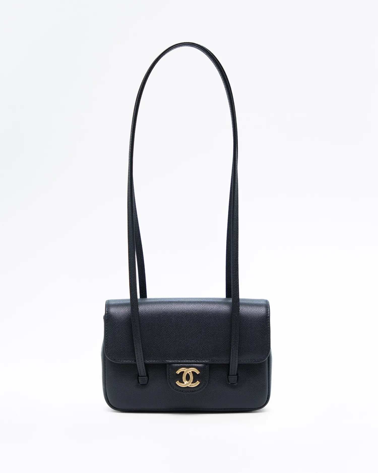 Caviar Preppy Coco Clutch with Strap