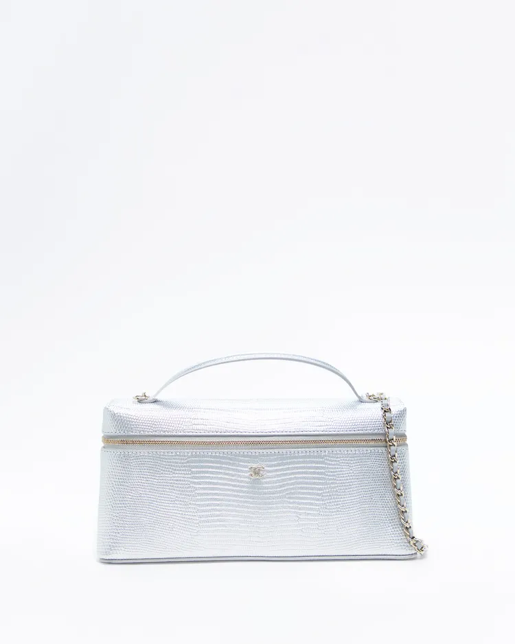 Lizard-Embossed Vanity with Chain