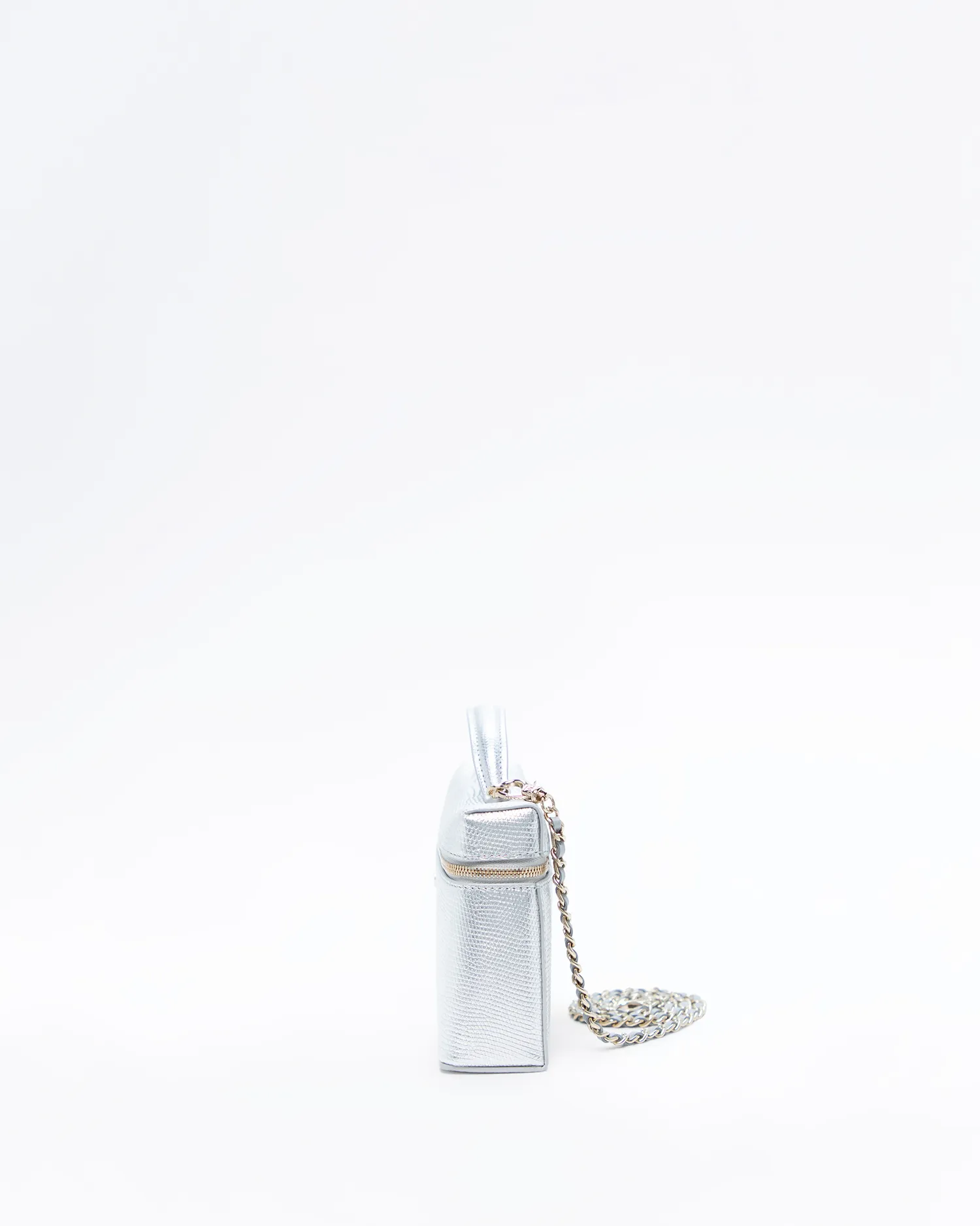 Lizard-Embossed Vanity with Chain