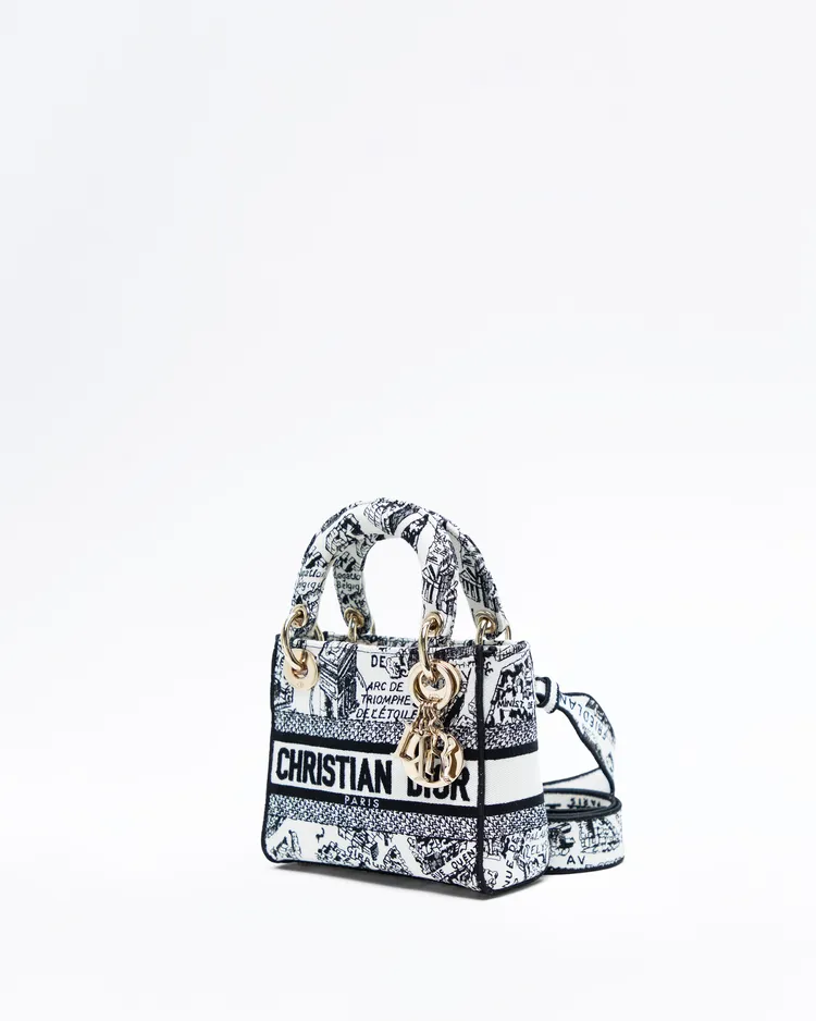 Alternate view angle of Plan de Paris Mini Lady D-Lite Bag