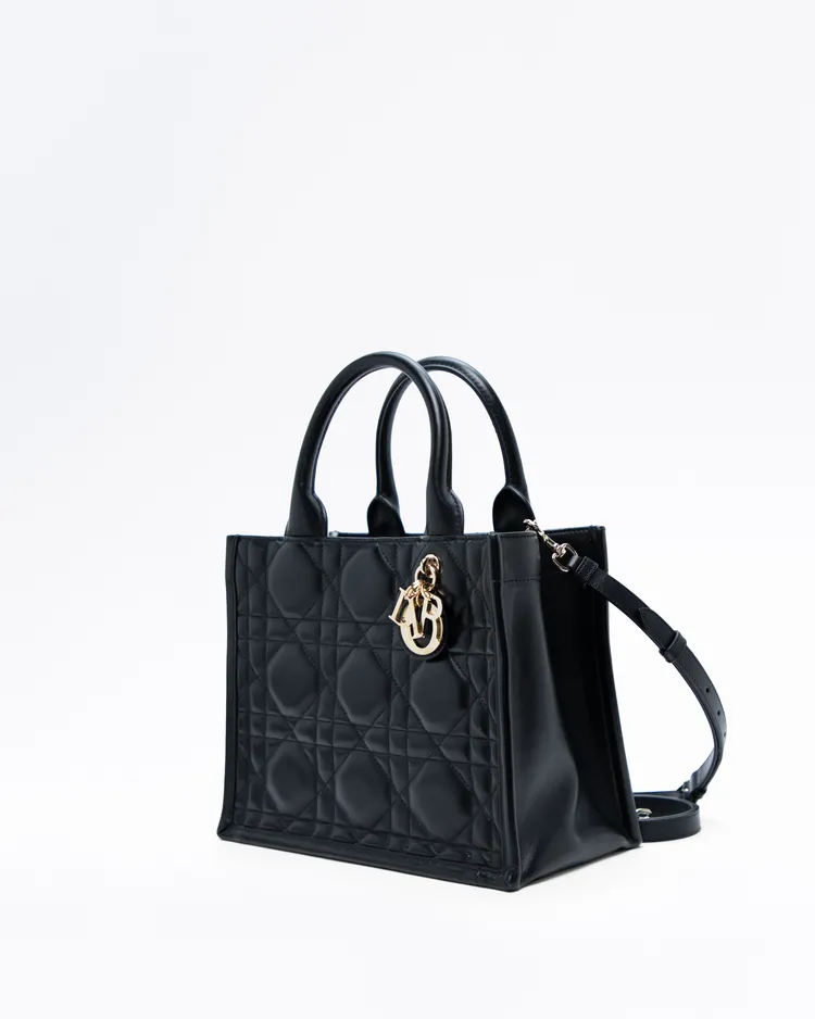 Alternate view angle of Macrocannage Small Book Tote