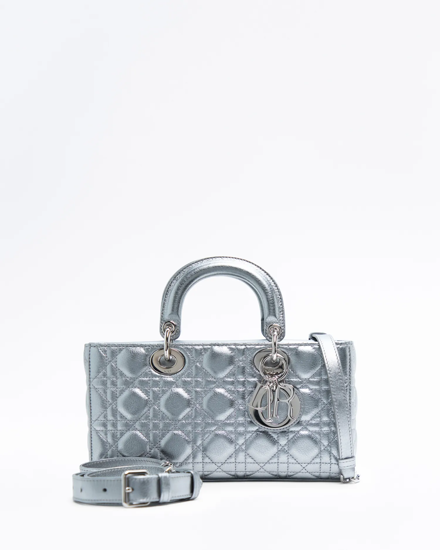 Metallic Cannage Medium Lady D-Joy Bag