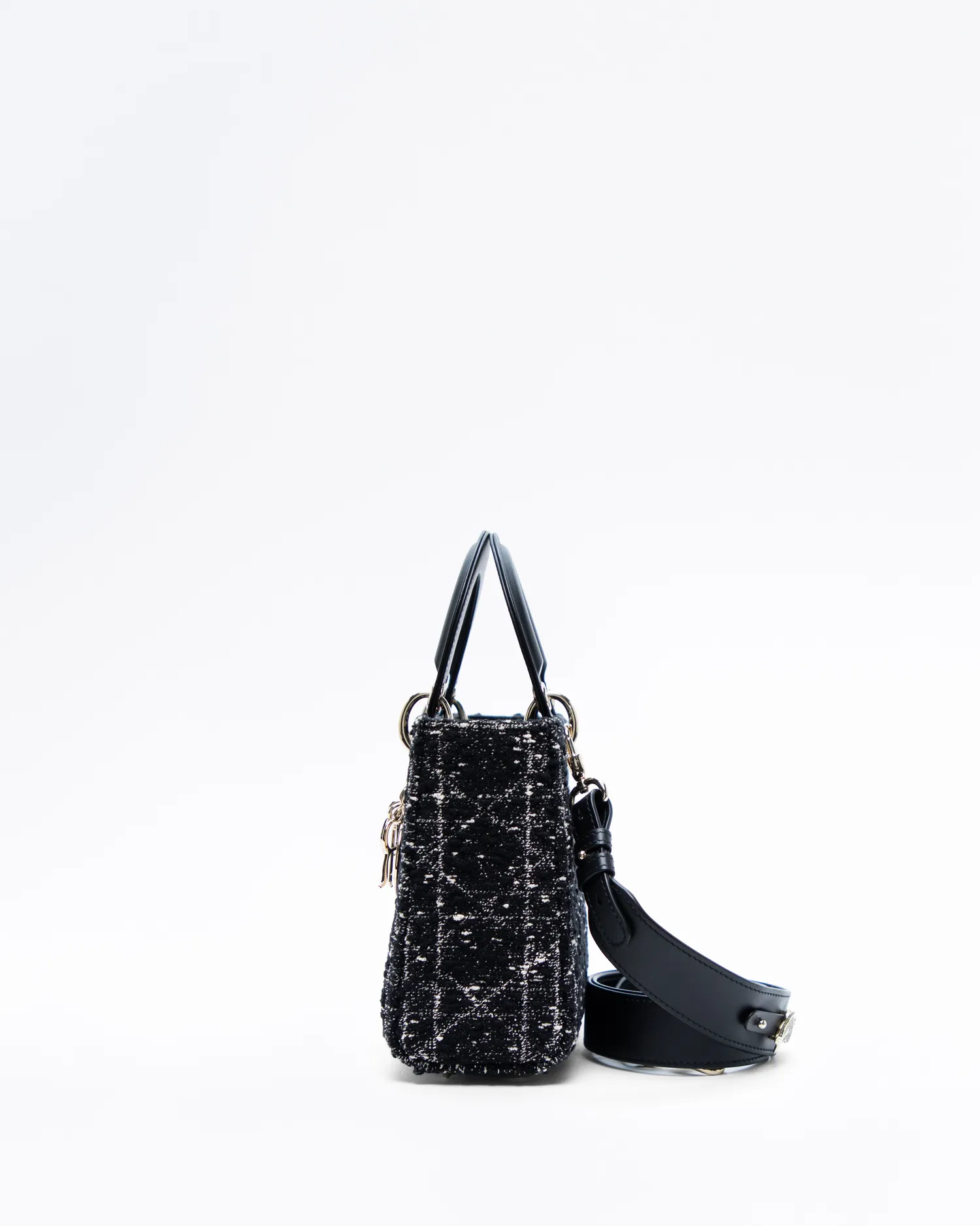 Tweed Lucky Badges Small Lady Dior Bag