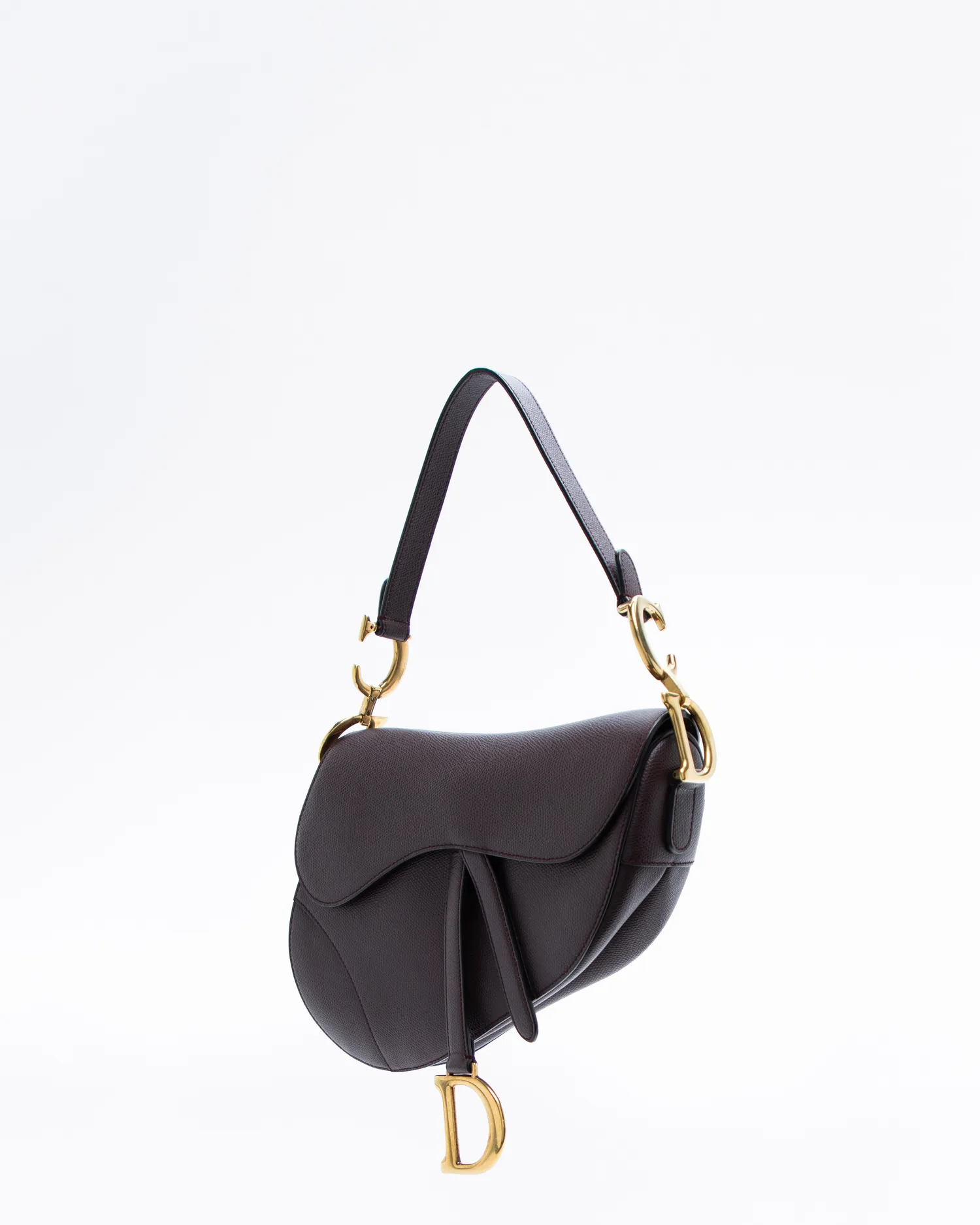 Leather Saddle Bag with Strap