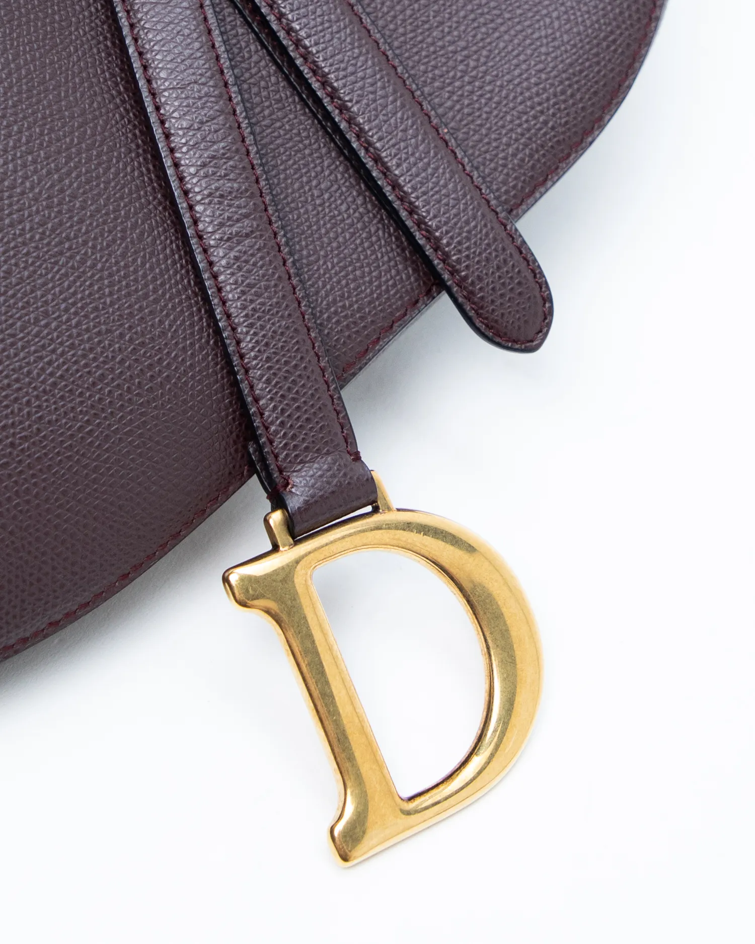 Leather Saddle Bag with Strap