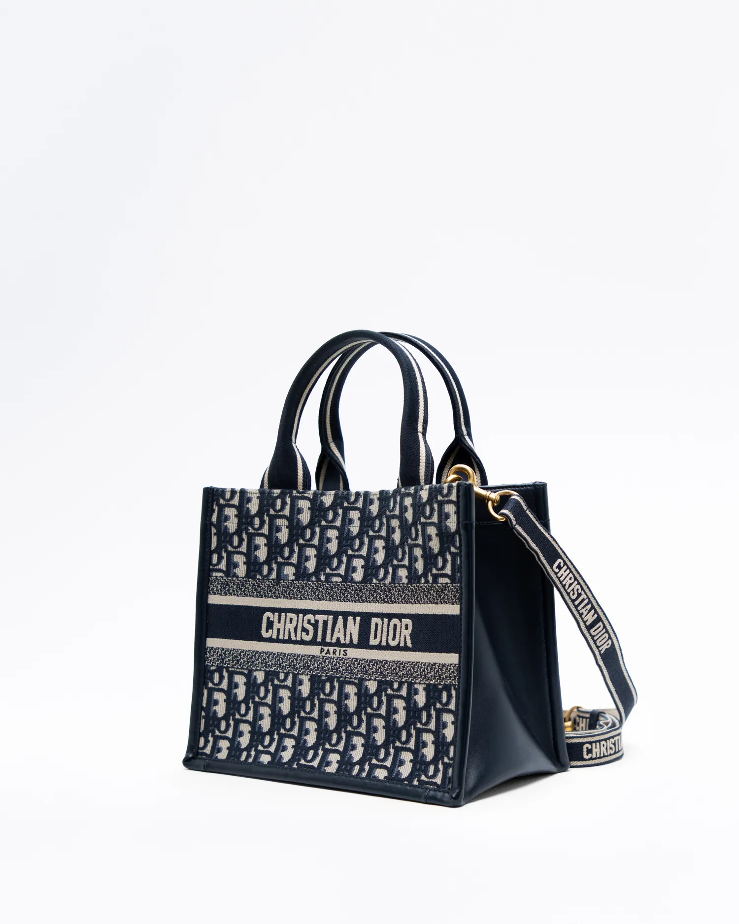 Oblique Small Book Tote with Strap