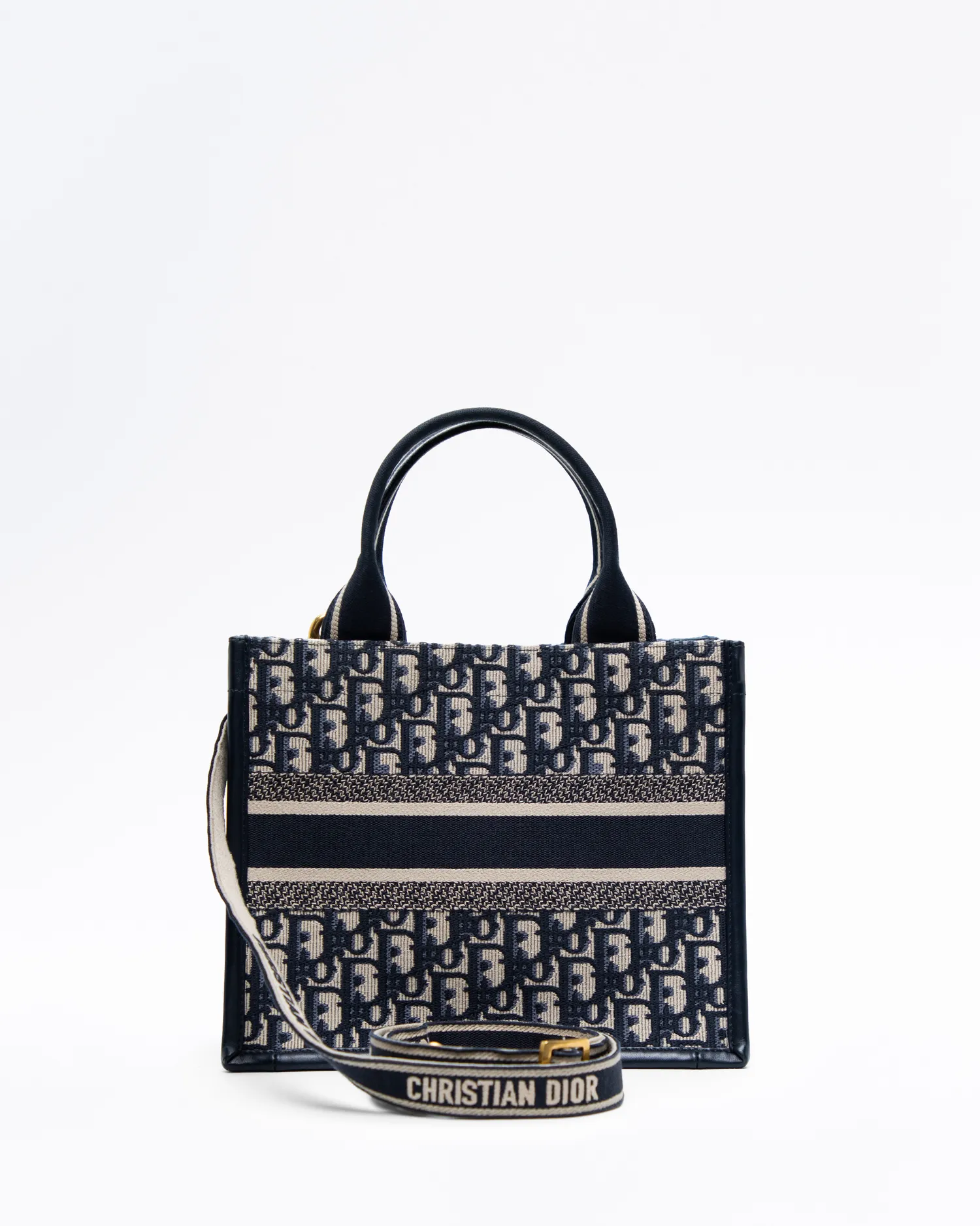 Oblique Small Book Tote with Strap