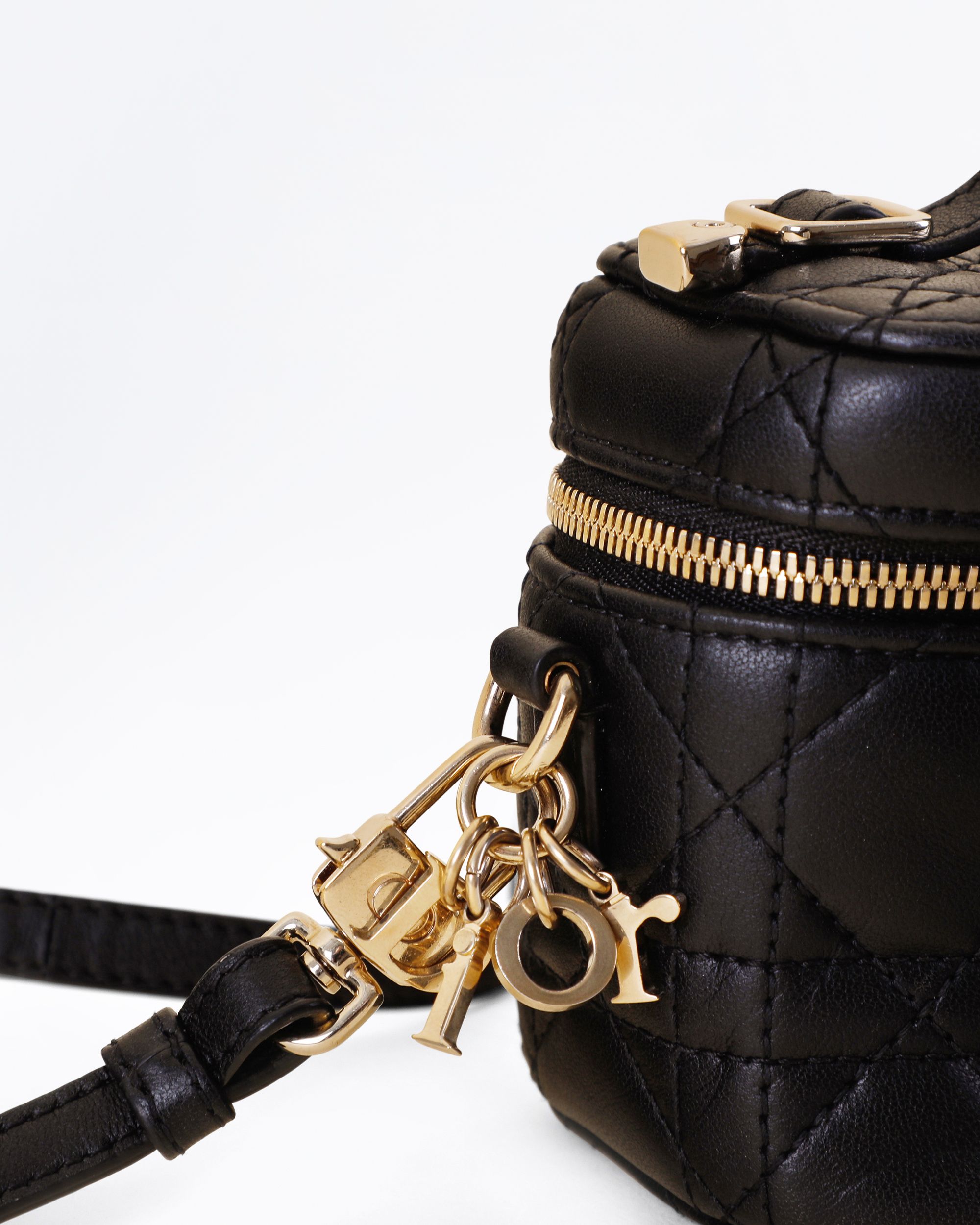 Christian Dior Lambskin Micro Lady Dior Vanity Case | Vivrelle