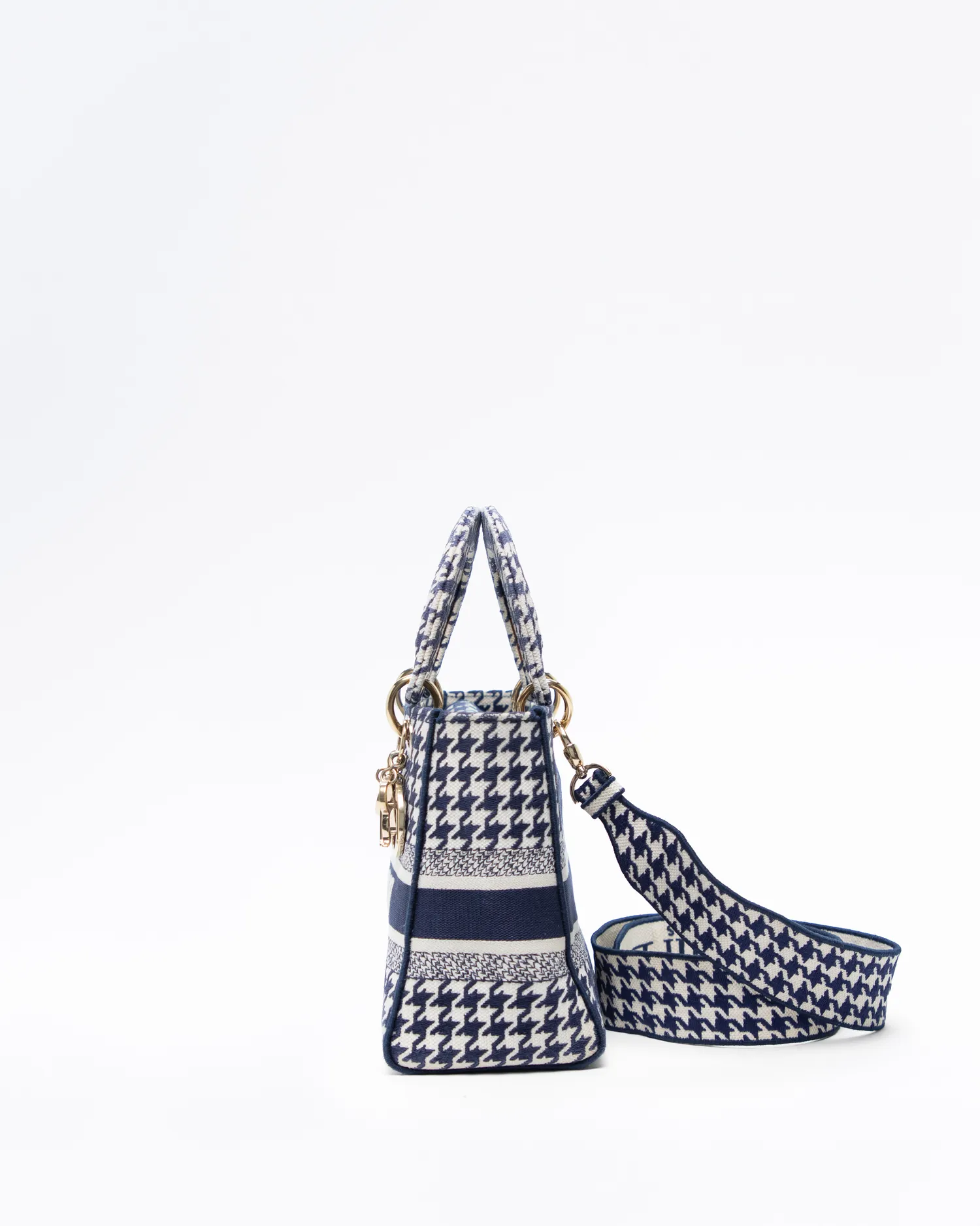 Houndstooth Medium Lady D-Lite Bag