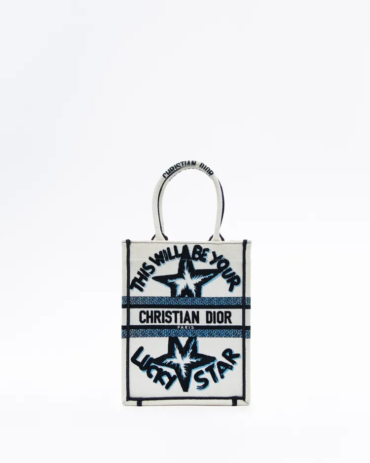 Lucky Star Vertical Book Tote
