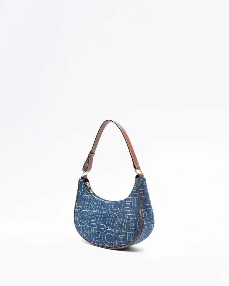 Alternate view angle of Denim Logo Ava Bag
