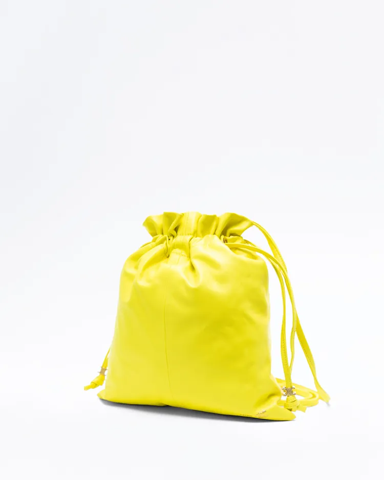 Alternate view angle of Lambskin Small Crystal Pouch