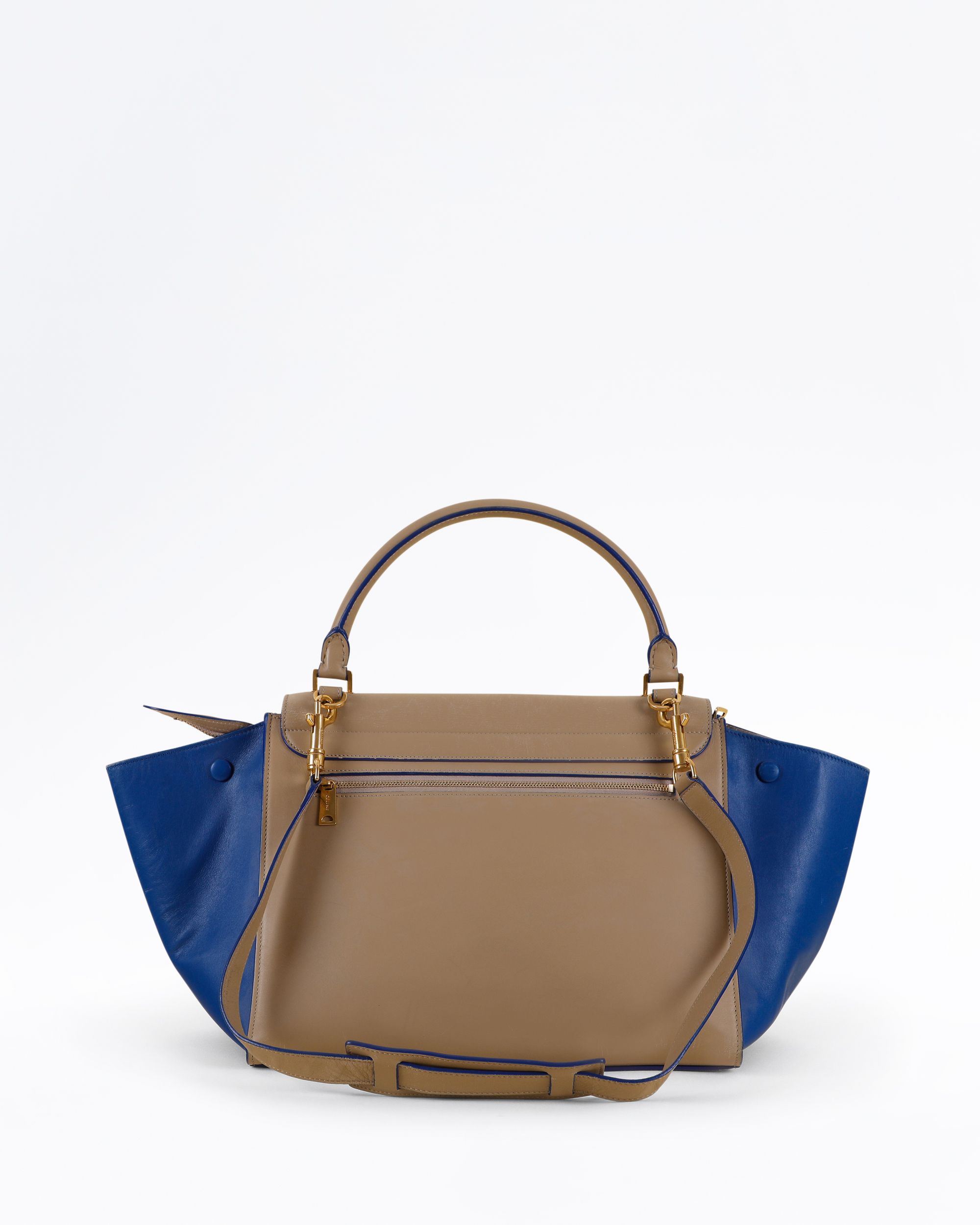 Celine Bi-Color Medium Trapeze Handbag | Vivrelle