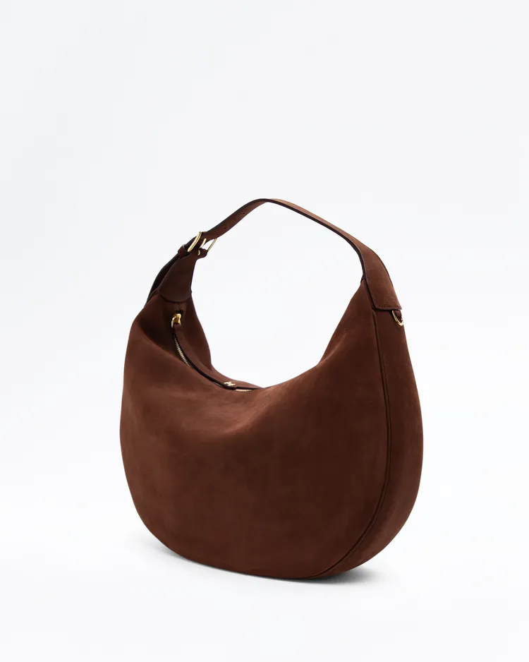 Alternate view angle of Nubuck Large Lulu Bag