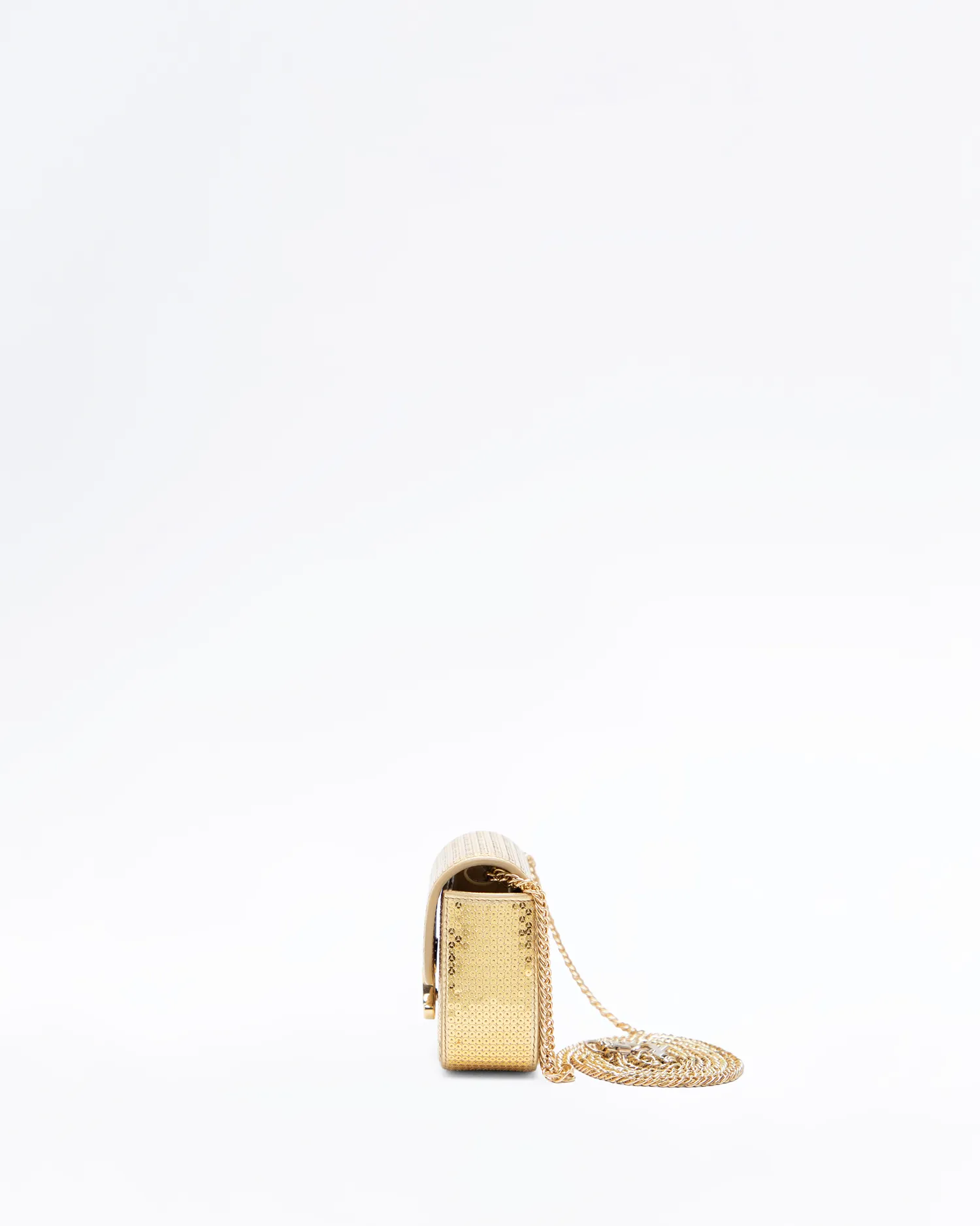 Sequin Triomphe Mini Claude Chain Bag