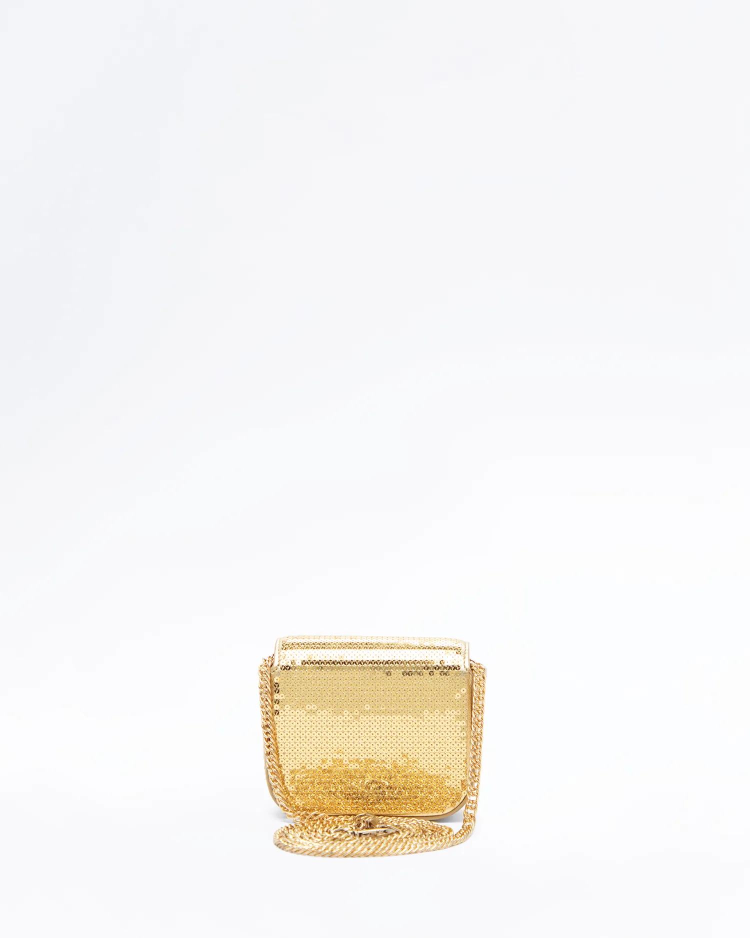 Sequin Triomphe Mini Claude Chain Bag