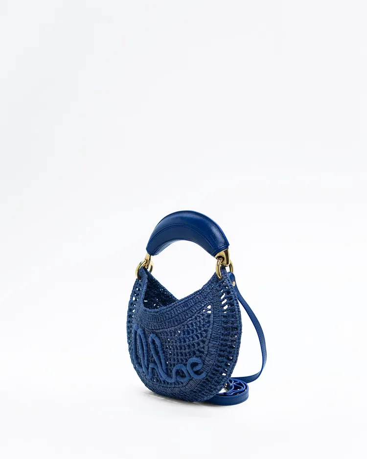 Alternate view angle of Crochet Mini Summer Banana Bag