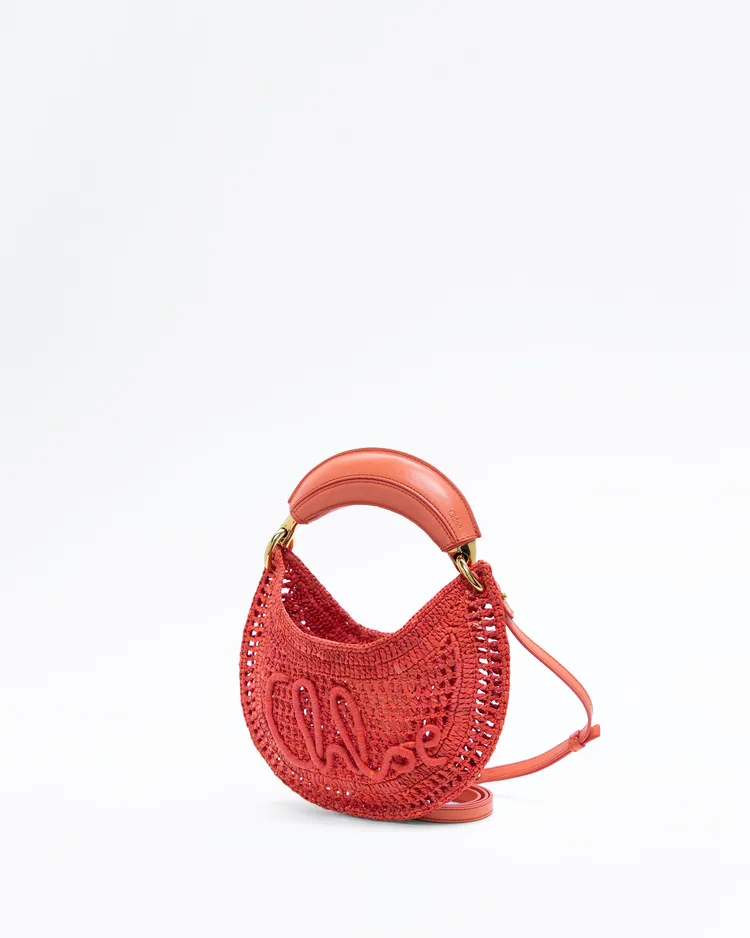 Alternate view angle of Crochet Mini Summer Banana Bag