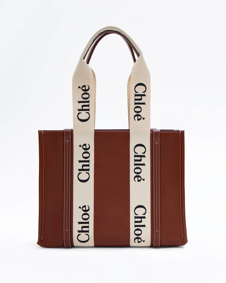 Leather Medium Woody Tote