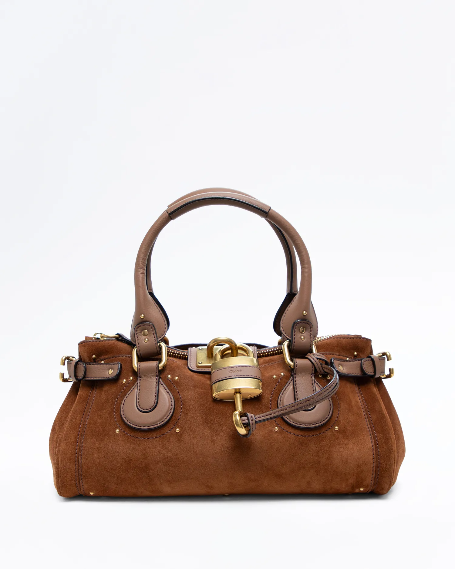 Suede Paddington Shoulder Bag