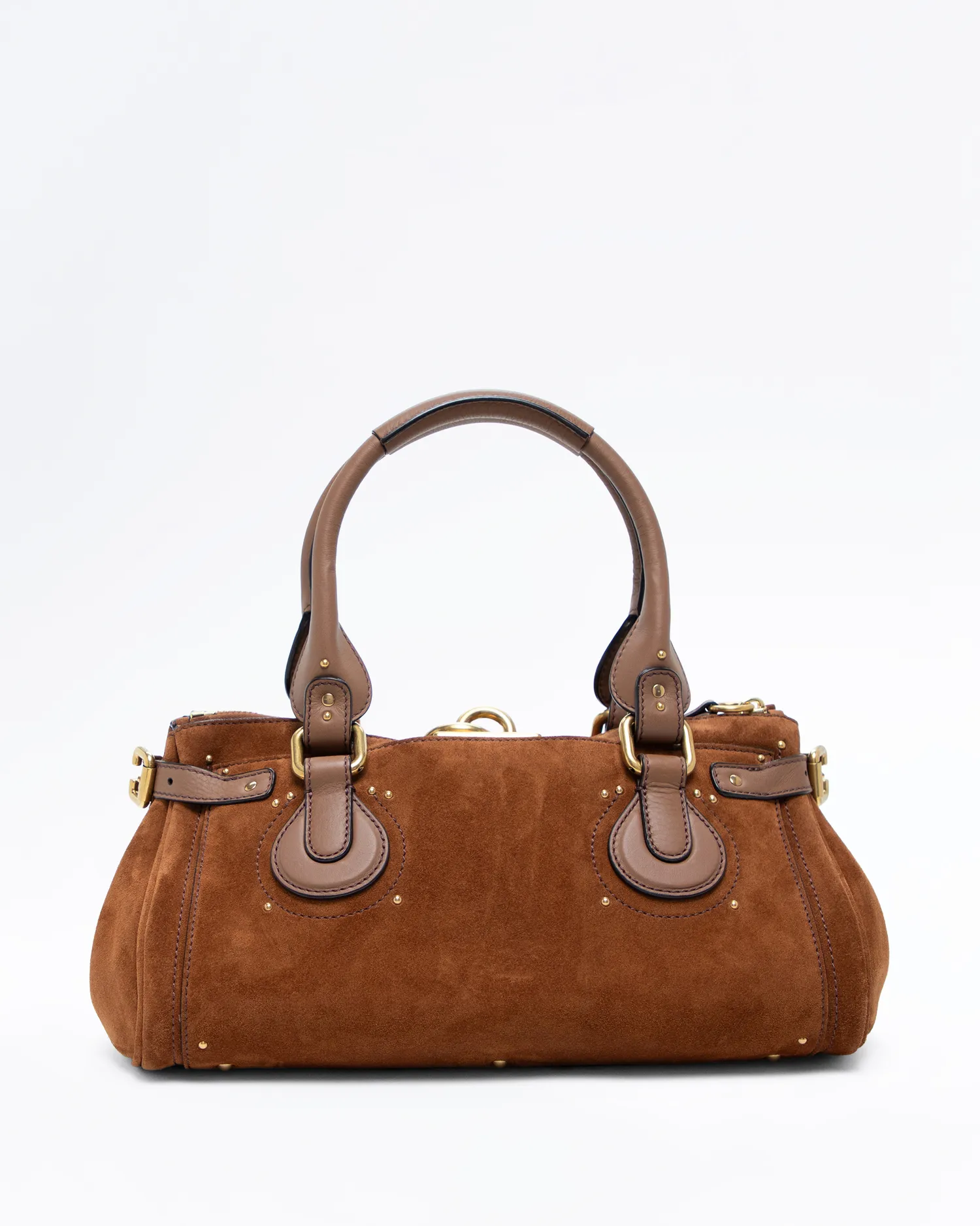 Suede Paddington Shoulder Bag