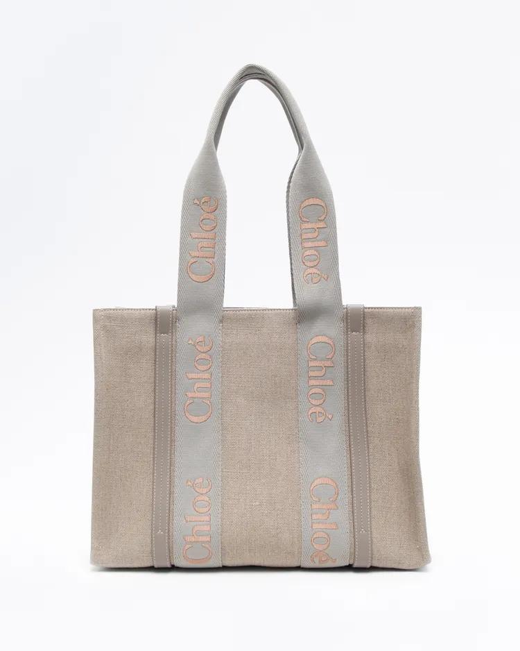 Linen Medium Woody Tote