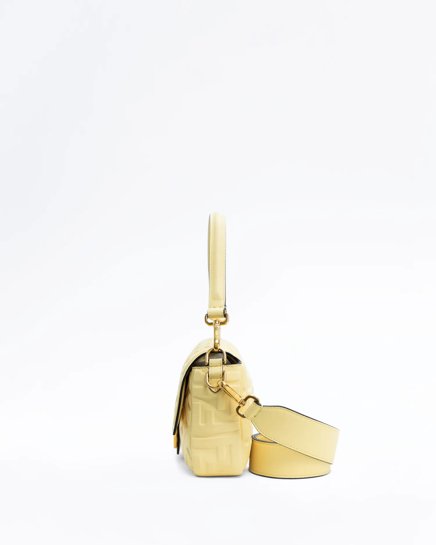 Embossed FF Medium Baguette Bag