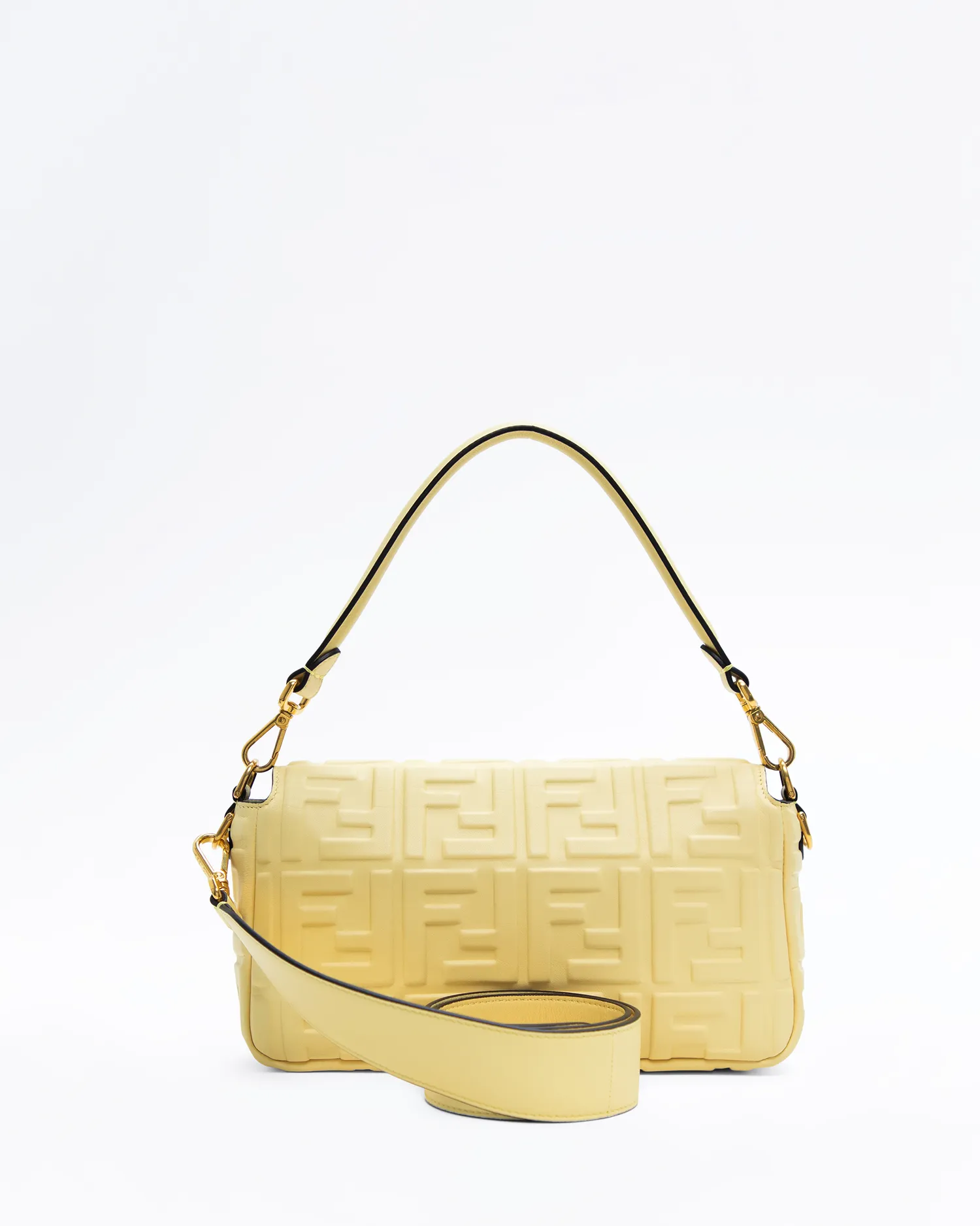 Embossed FF Medium Baguette Bag