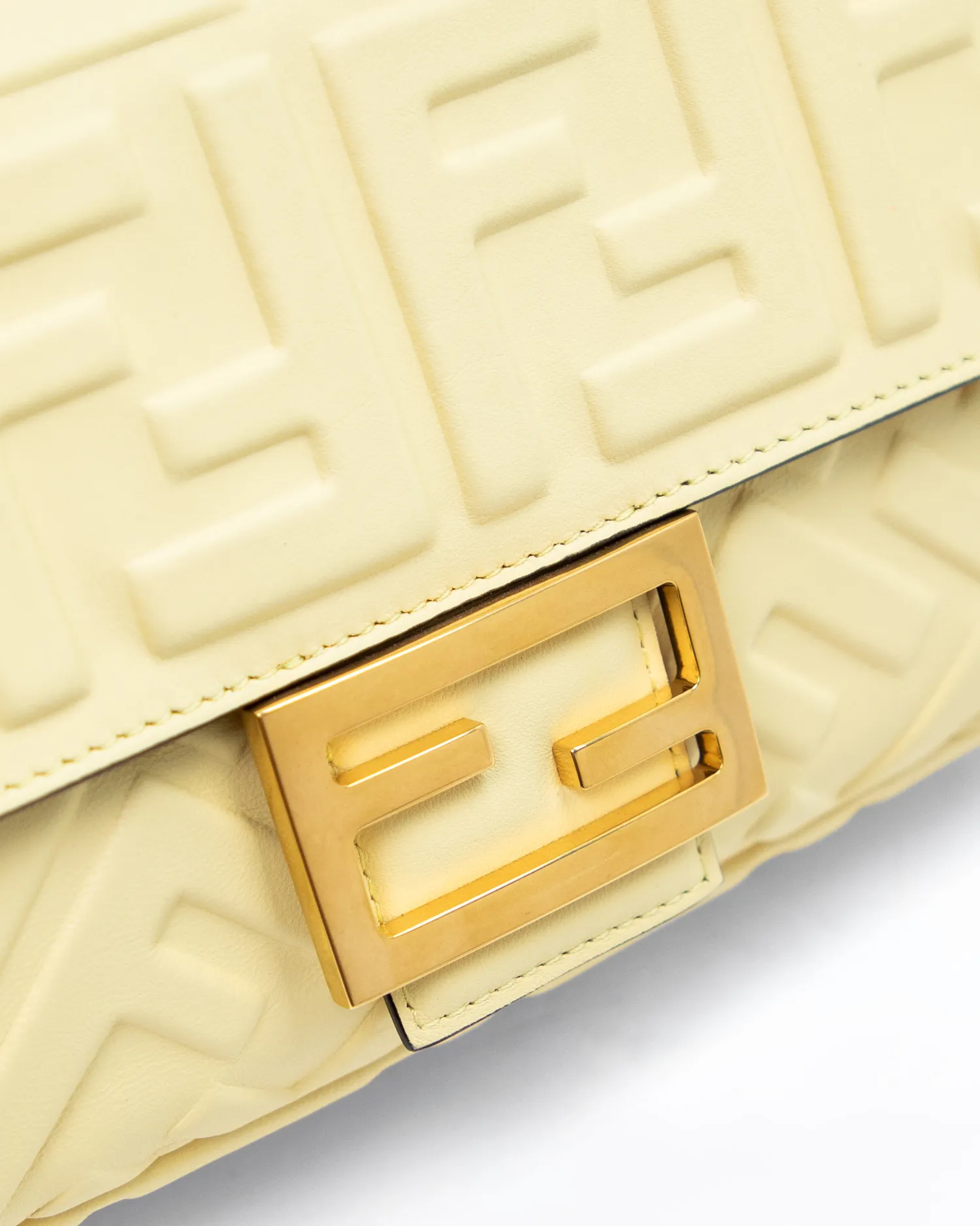 Embossed FF Medium Baguette Bag