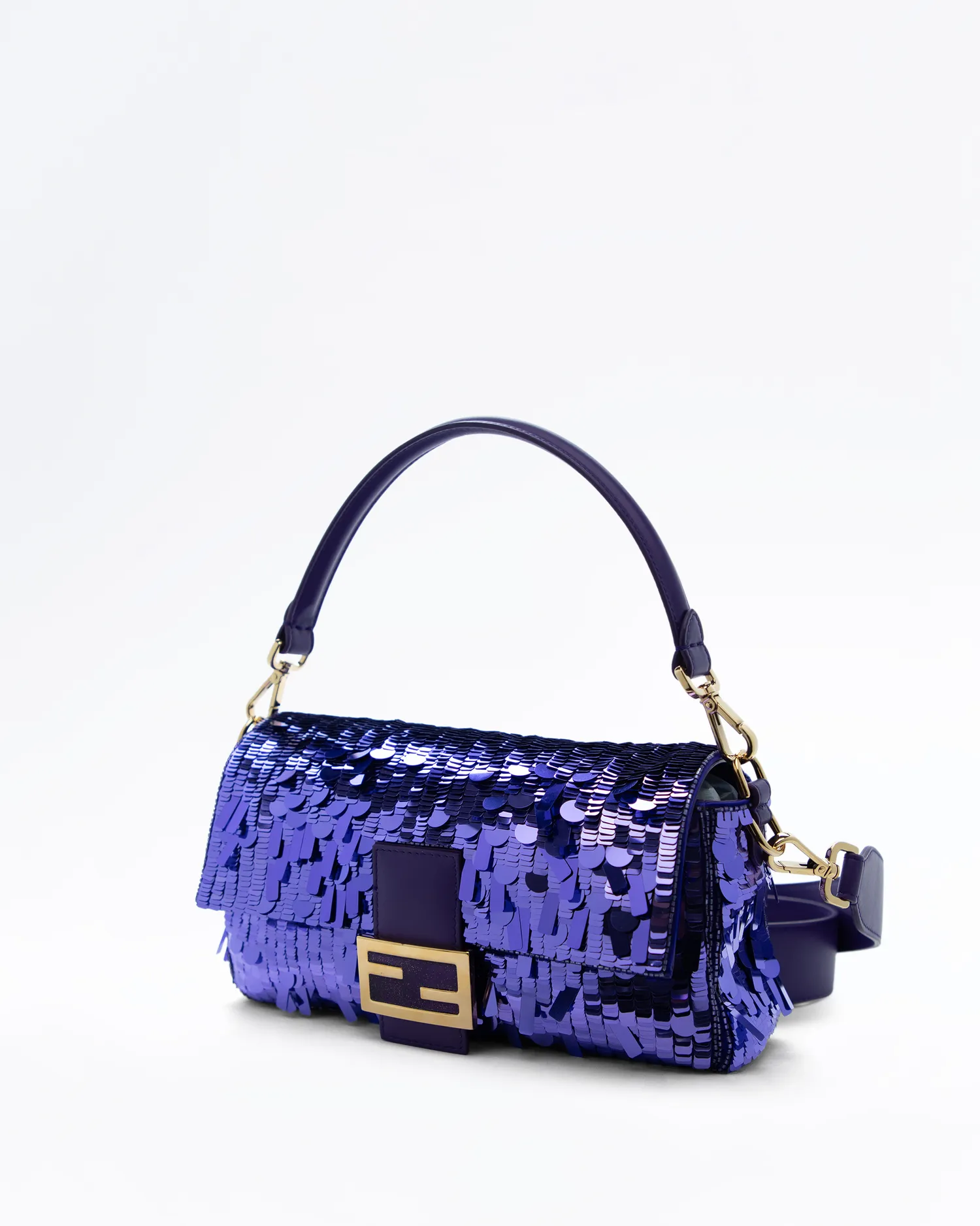 Sequin Medium Baguette Bag