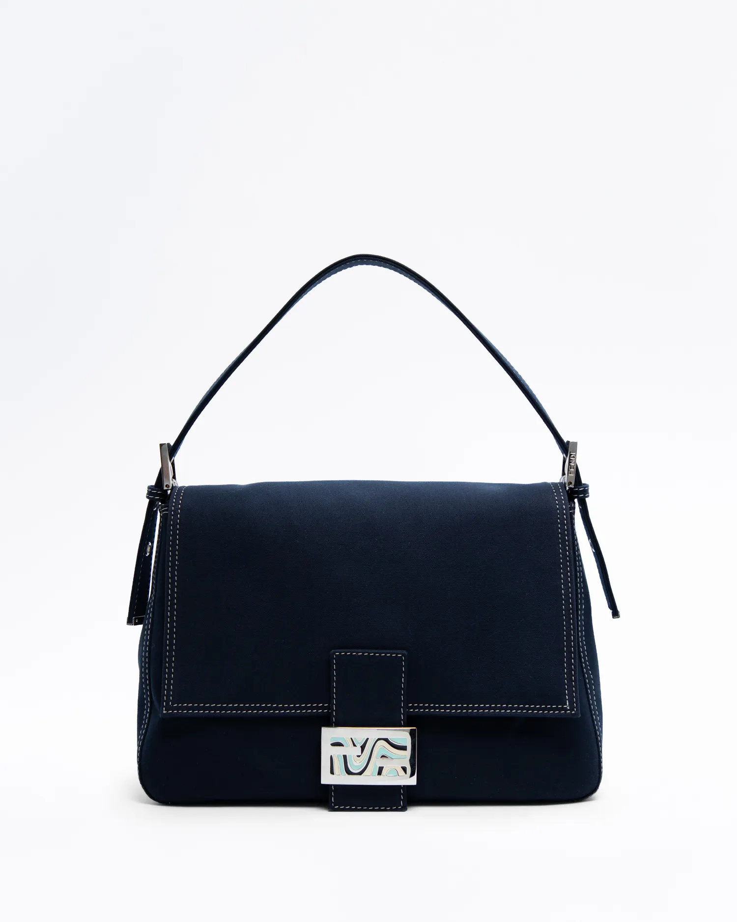 Vintage Canvas Mama Forever Baguette Bag