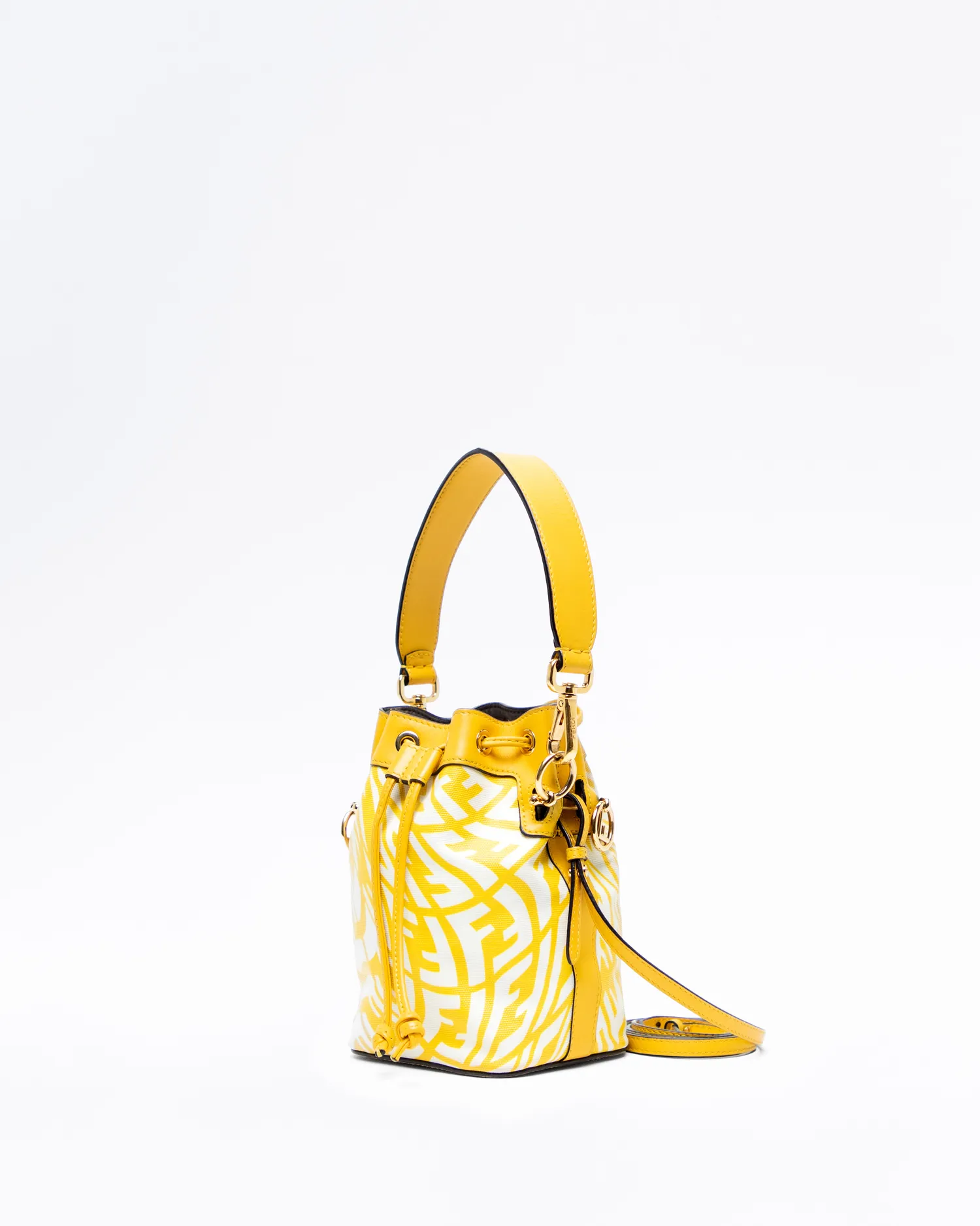Glazed Canvas Mini Mon Tresor Bucket Bag