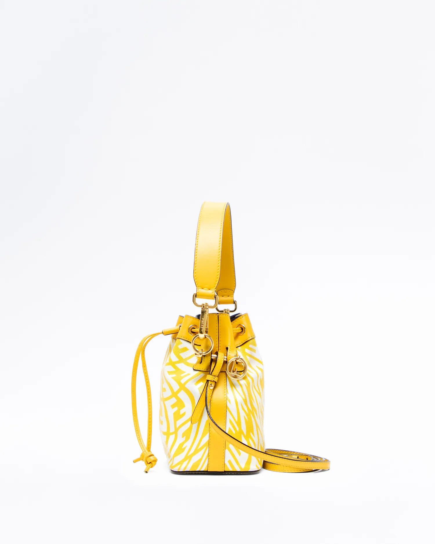 Glazed Canvas Mini Mon Tresor Bucket Bag