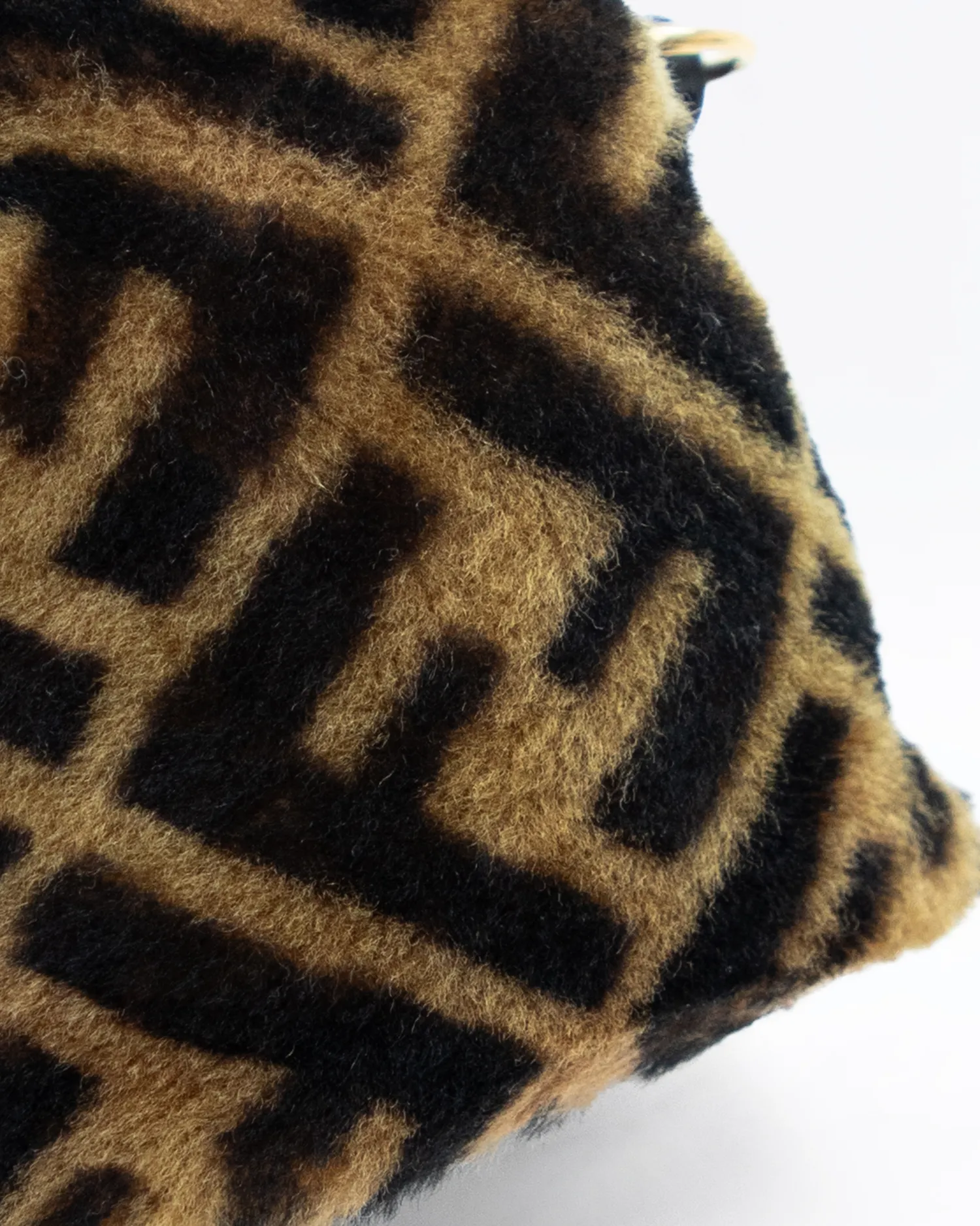 Shearling FF Mini Mon Tresor Bucket Bag