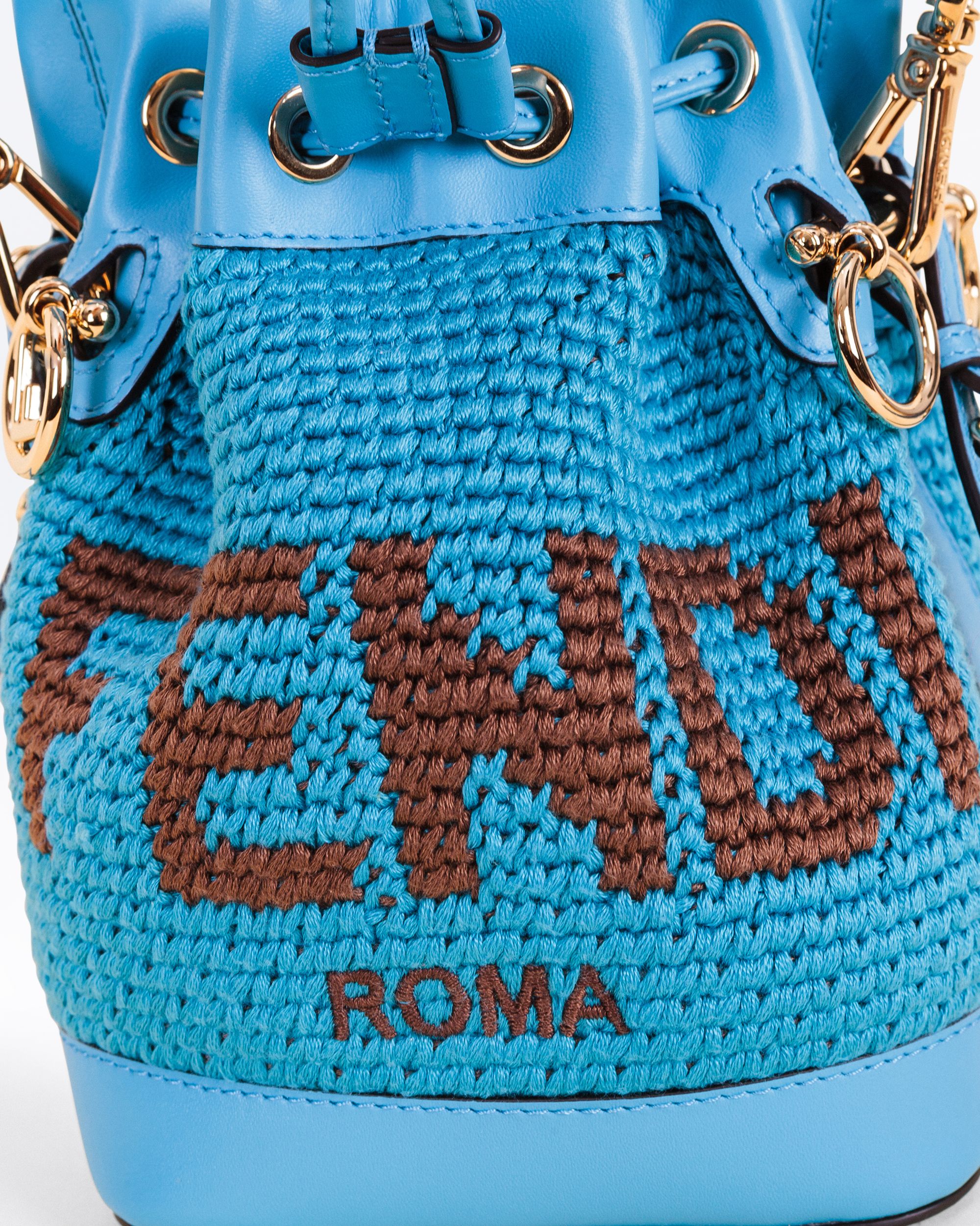 Fendi Crochet Mini Mon Tresor Bucket Bag | Vivrelle