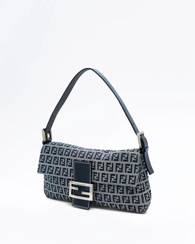 Alternate view angle of Vintage Zucchino Baguette Shoulder Bag