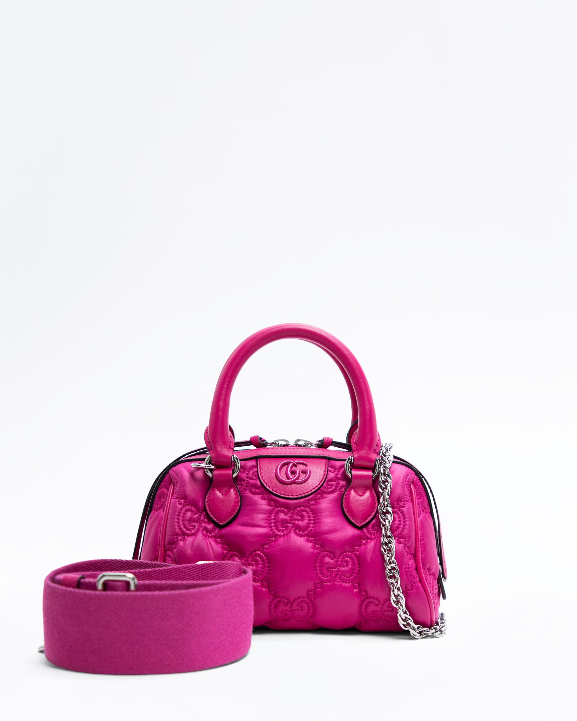 Gucci Nylon GG Mini Boston Bag | Vivrelle