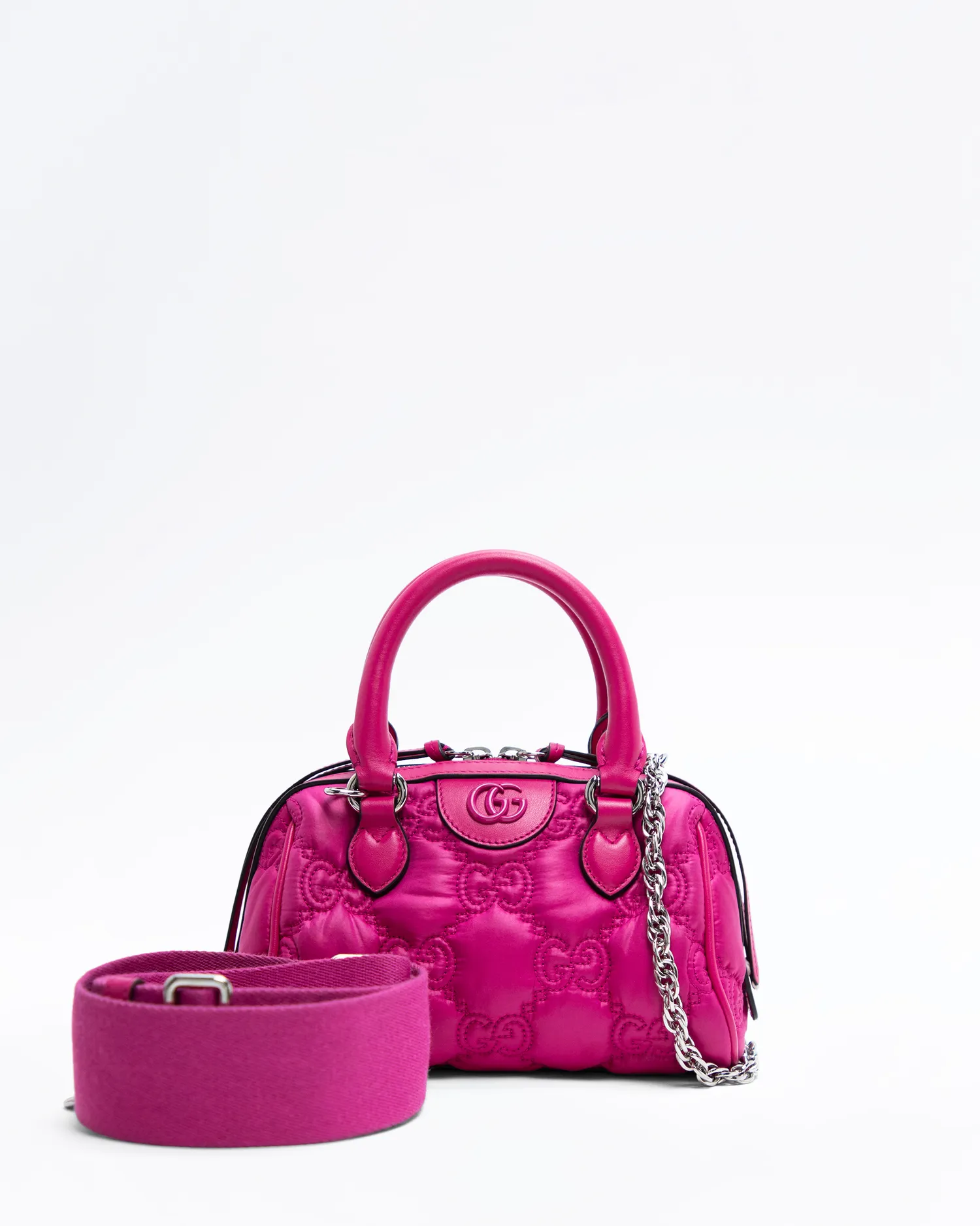 Nylon GG Mini Boston Bag