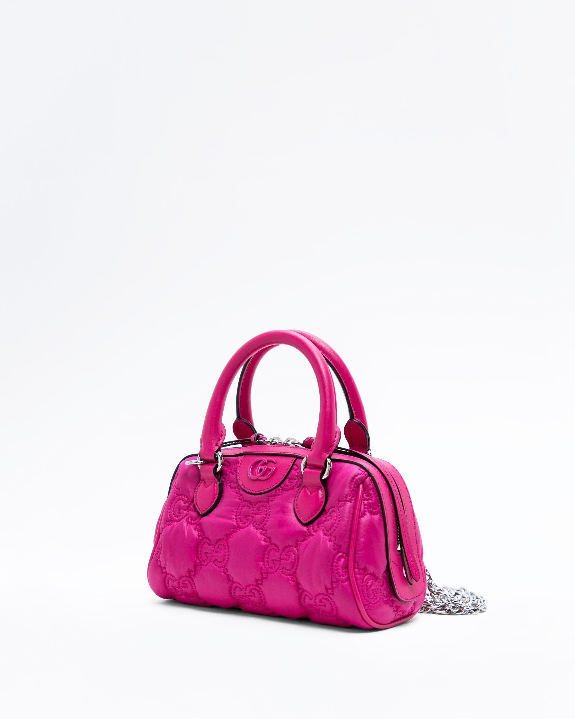 Gucci Nylon GG Mini Boston Bag | Vivrelle
