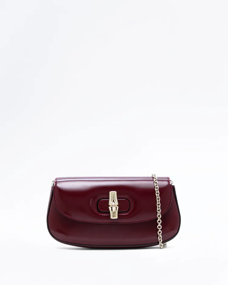 Bamboo Night Clutch with Chain