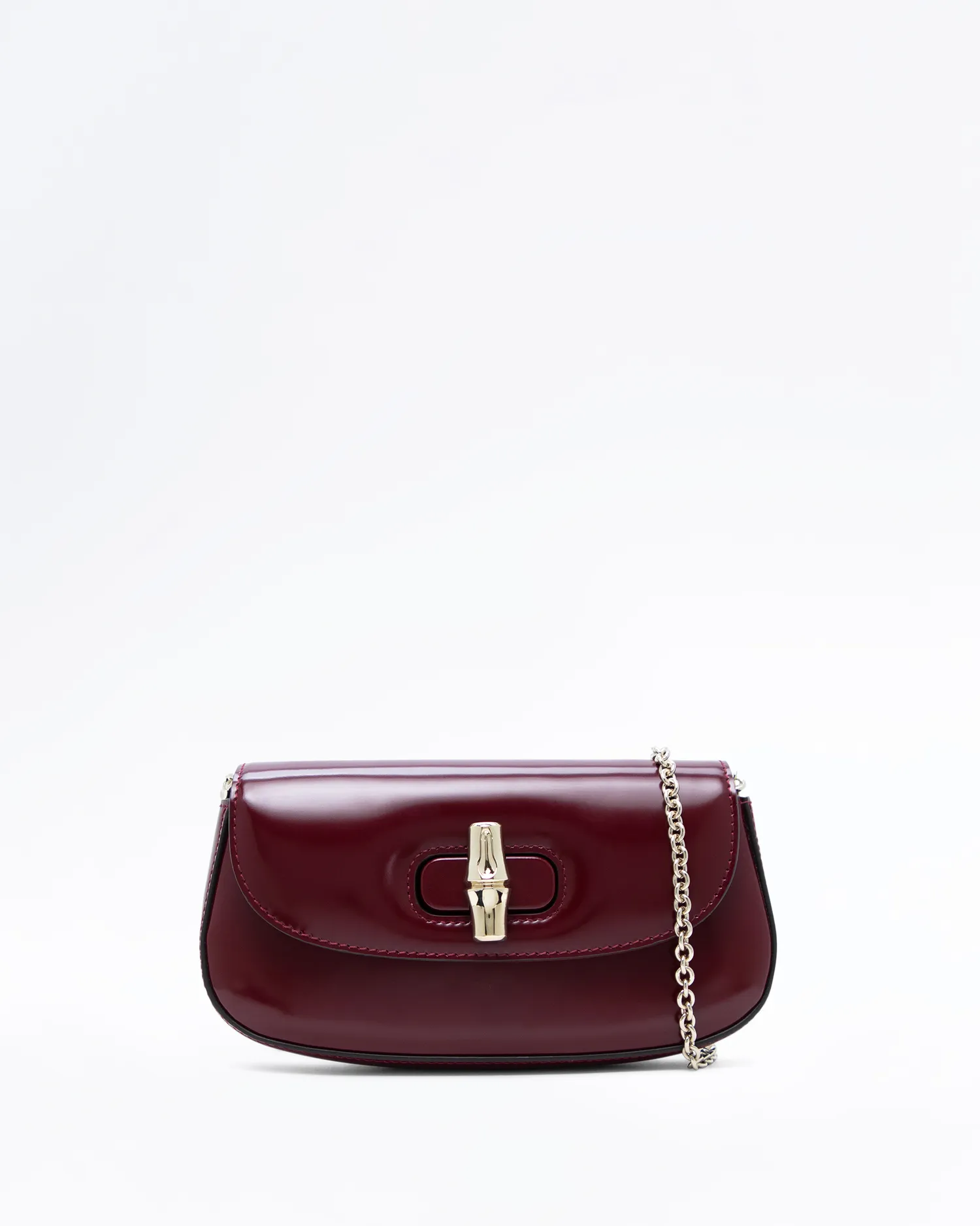 Bamboo Night Clutch with Chain