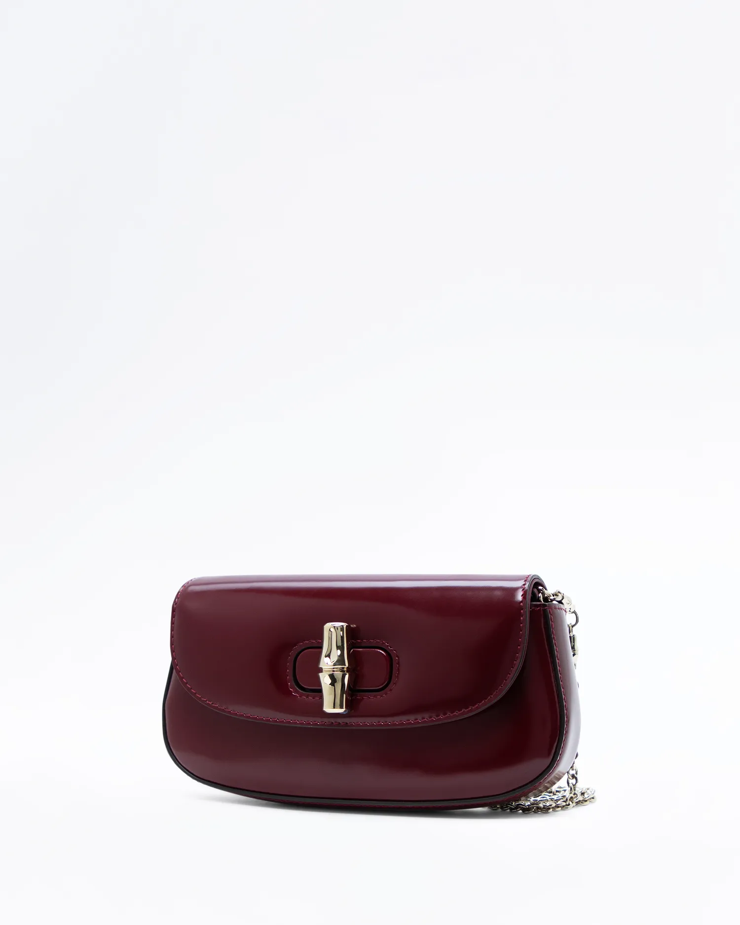 Bamboo Night Clutch with Chain