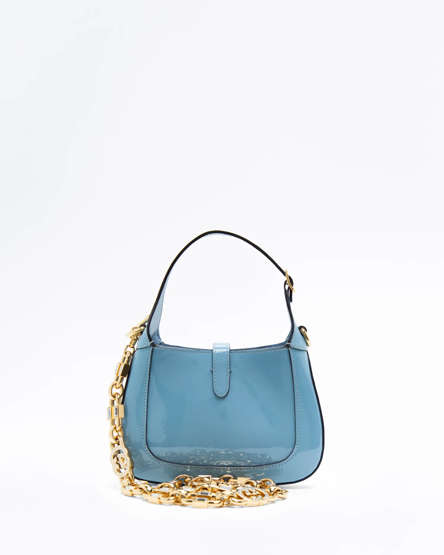 Patent Crystal Chain Jackie 1961 Mini Hobo Bag