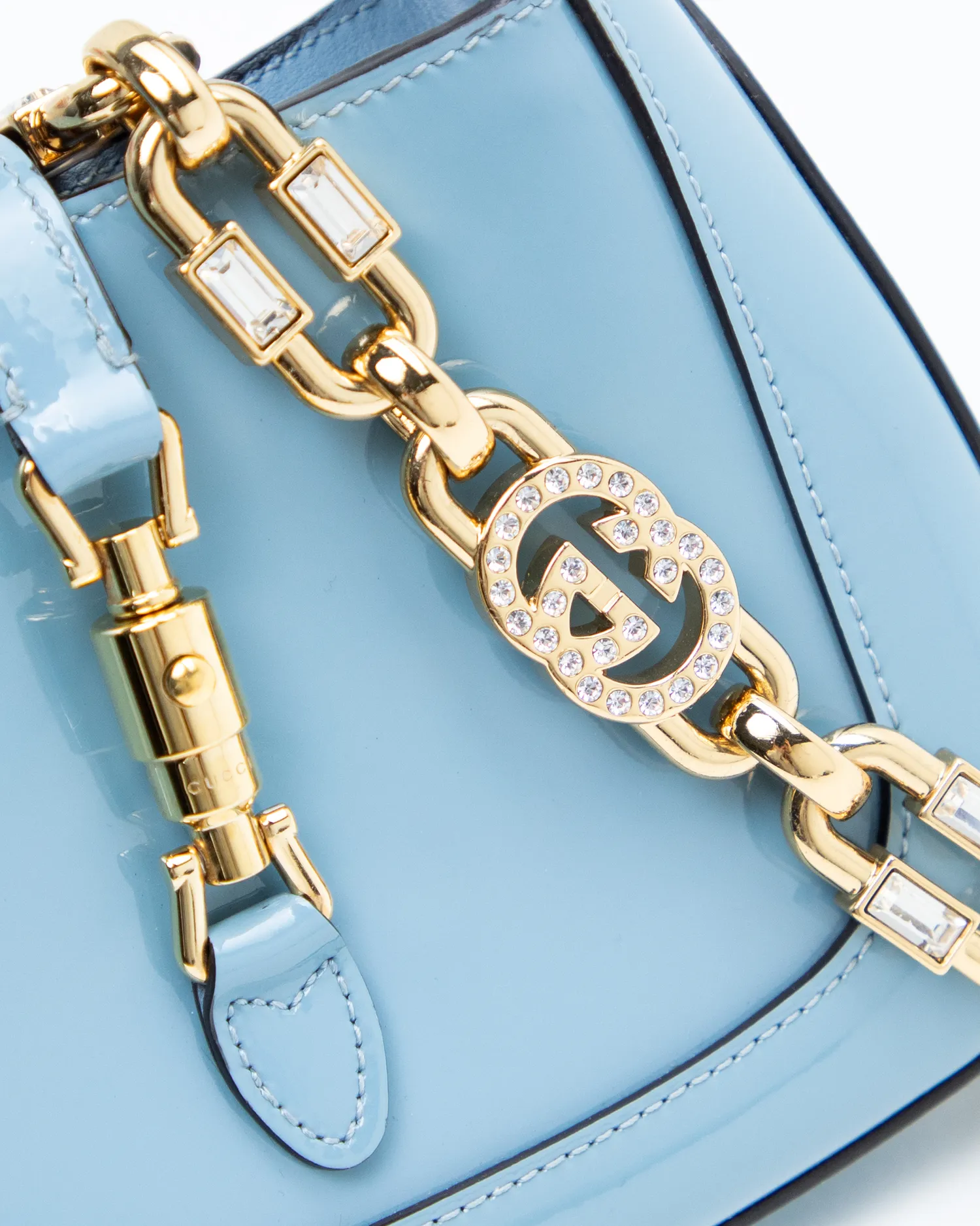 Patent Crystal Chain Jackie 1961 Mini Hobo Bag