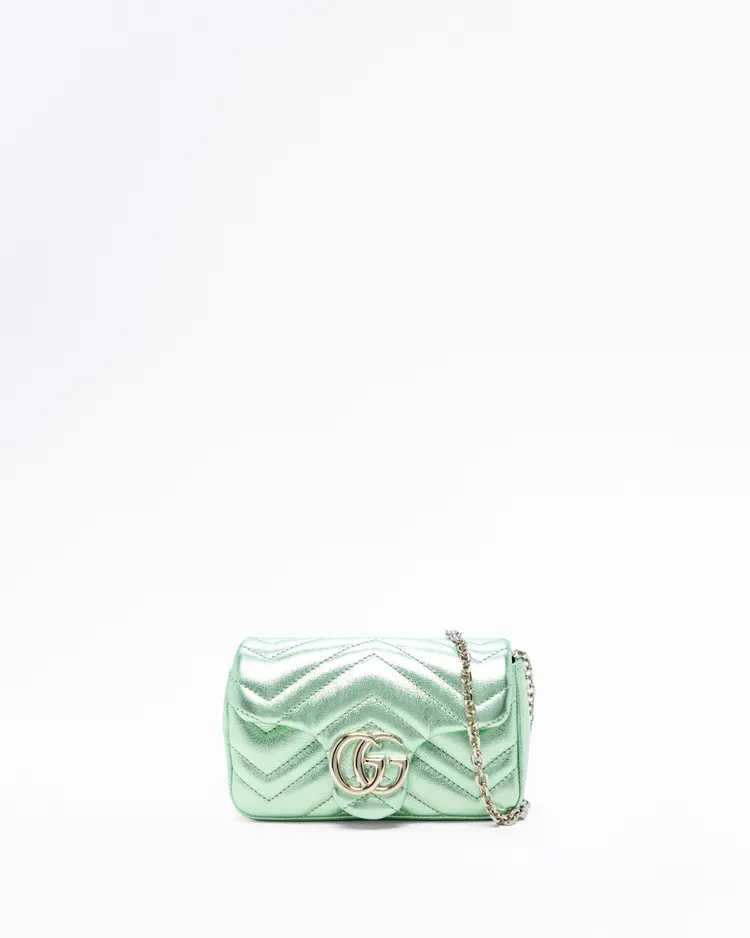 Metallic GG Marmont Mini Bag